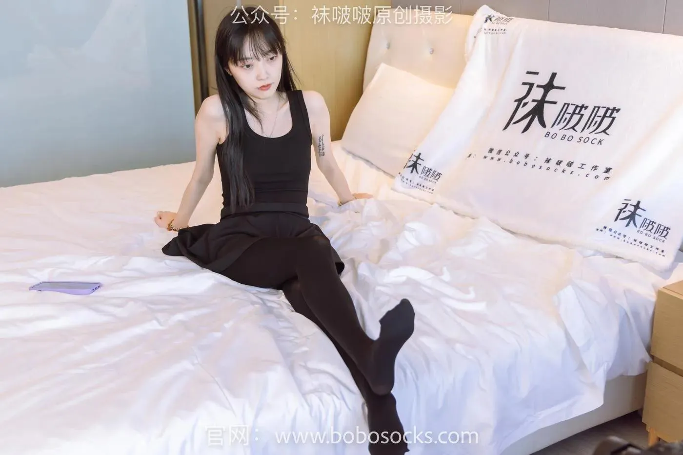 [BoBoSocks袜啵啵]NO.130 稚予-两双穿脏篮球鞋、厚黑丝 [145P]插图5